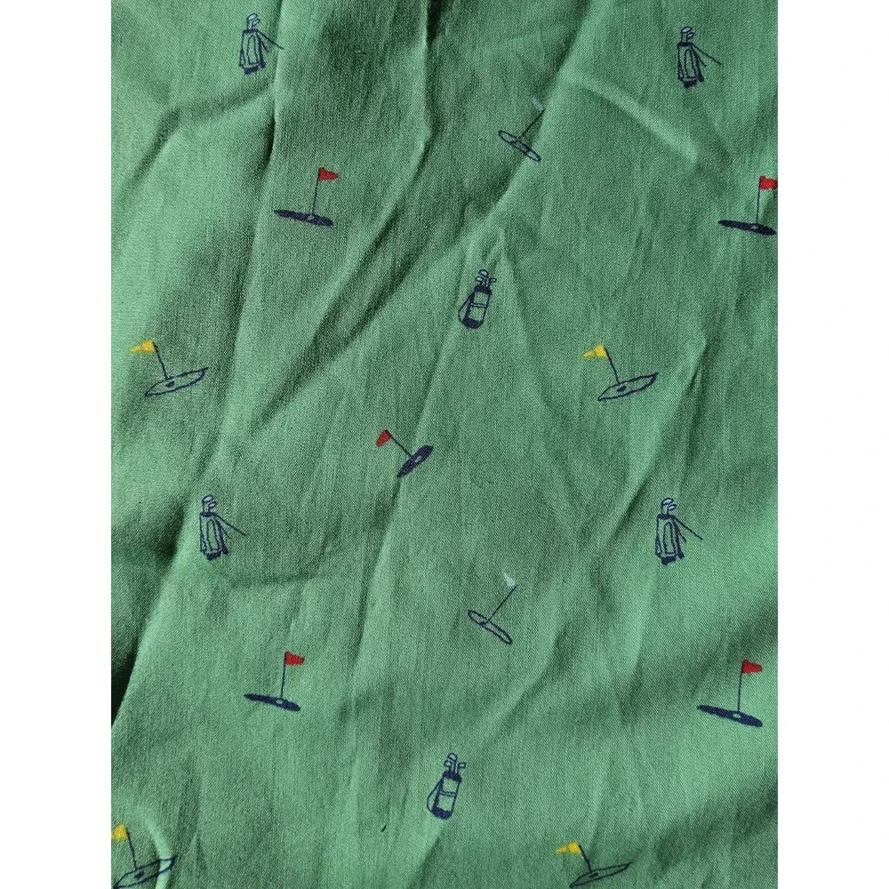 Club Room Woven Golf Graphic Pajama Pants Green Men's Size Medium